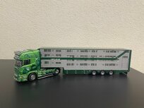 UITVERKOCHT! - Scania R6 Topline 4x2 met Pezzzaioli veetrailer europees (laag)